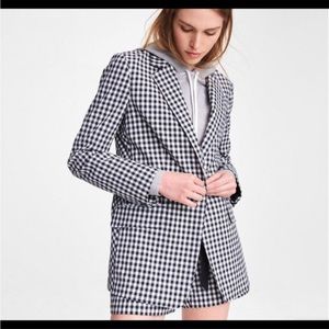 Rag & bone Ames Boyfriend Fit Gingham Cotton Blazer
